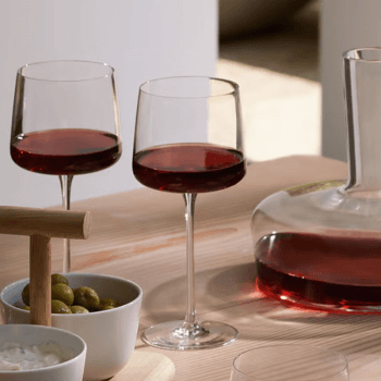 Image showing the Metropolitan Set of 4 Wine Glasses, 350ml, Clear product.