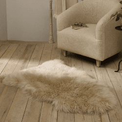 Image showing the Sheepskin Rug, W60cm x L90cm, Natural product.