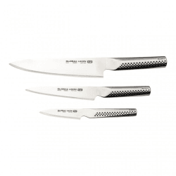 Image showing the Ukon 3 Piece Knife Set, Silver product.
