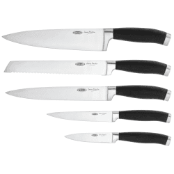 Image showing the 5 Piece Knife Block Set, Black product.