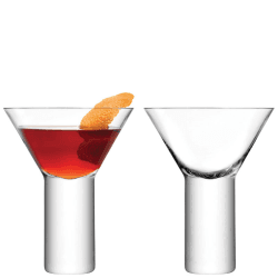 Image showing the Boris Set of 2 Cocktail Glasses, 250ml, Clear product.
