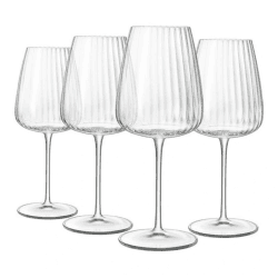 Image showing the Optica Set of 4 Chardonnay Wine Glasses, 550ml, Clear product.