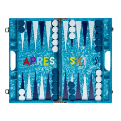 Image showing the Apres Ski Backgammon Board, L45 x W38cm, Blue product.