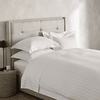 Image showing the Emmerson King Size Duvet Cover, White product.