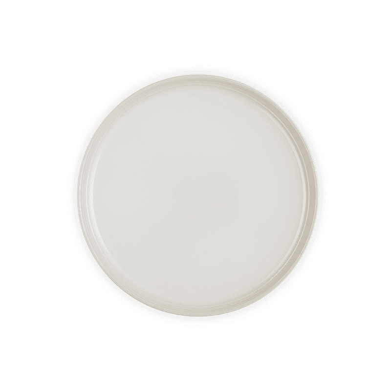 Stoneware Coupe Side Plate, 22cm, Meringue