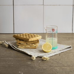 Image showing the Glass Measuring Jug With Silicone Base, 200ml, Blue product.