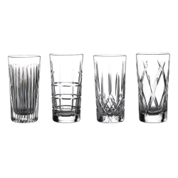 Image showing the Gin Journeys Set of 4 Hiball Glasses, 450ml, Clear product.