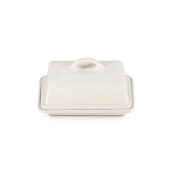 Image showing the Stoneware Butter dish, 17 x 13 x 9cm, Meringue product.
