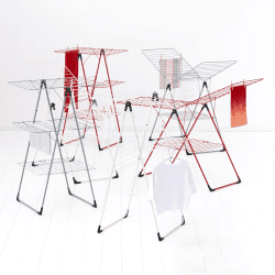Image showing the Tower Drying rack, H135 x W67 x D5cm, Ivory product.