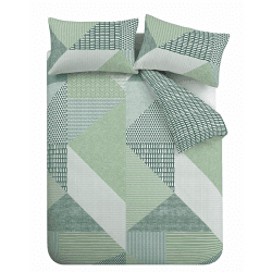 Image showing the Larsson Geo King Duvet Set, Green product.