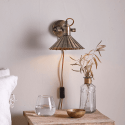 Image showing the Moti Wall Lamp, H20cm, Antique Brass product.