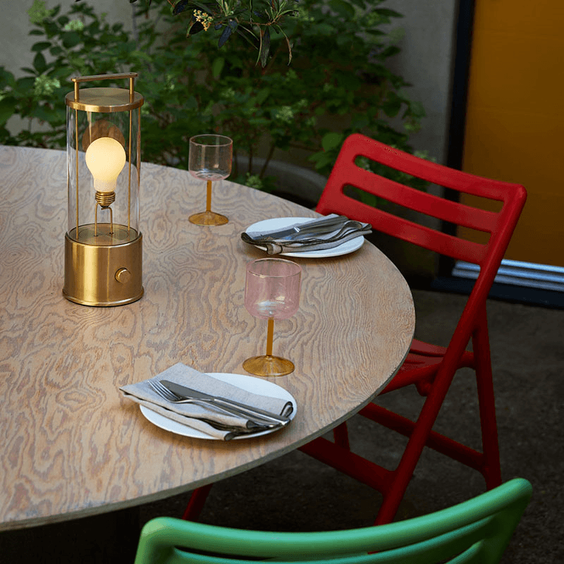 The Muse Portable Lamp, Solid Brass