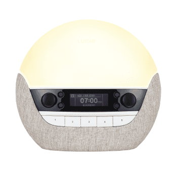Image showing the Bodyclock Luxe 700FM Alarm Clock, Grey product.