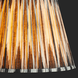 Image showing the Straight empire Shade, 40cm, black and white Ikat by Matthew Williamson product.