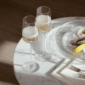 Image showing the Metropolitan Set of 4 Champagne Flutes, 230ml, Clear product.