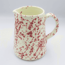 Image showing the Splatter Jug, H14cm, Cranberry product.