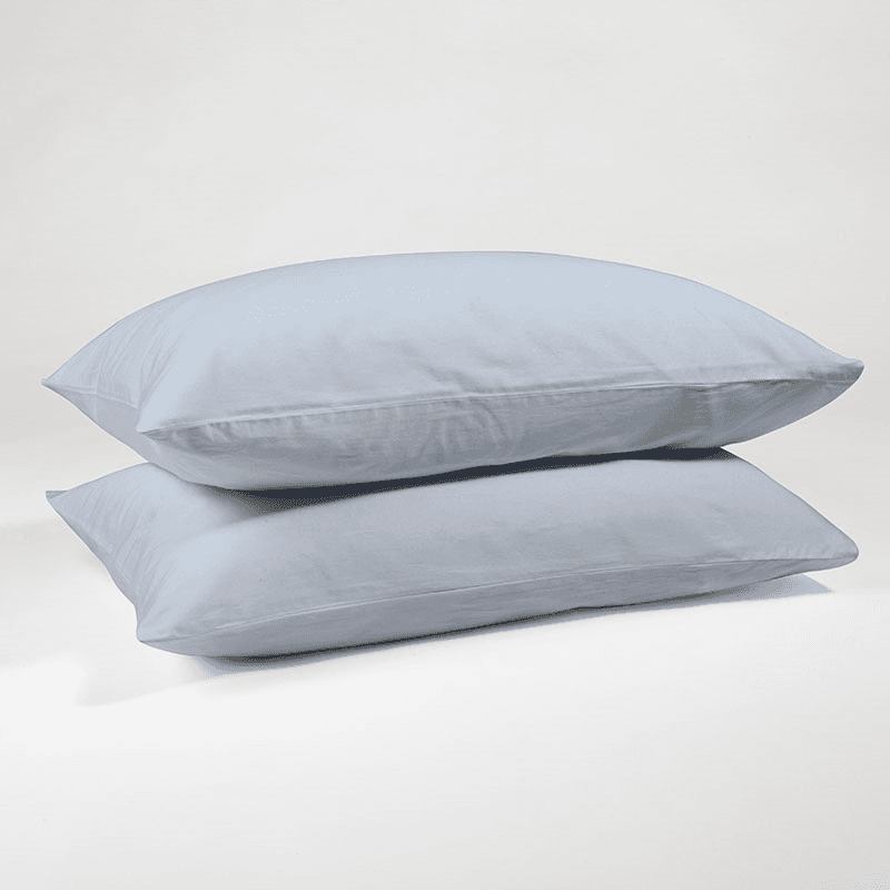 The Original 300 Thread Count Sateen Pair of Pillowcases, Standard, Nordic Sky