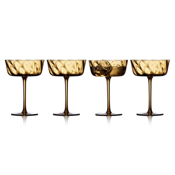 Image showing the Vienna Set of 4 Champagne Bowls, 300ml, Amber product.