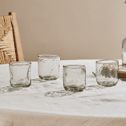 Image showing the Chandani Set of 4 Tumblers, 200ml, Clear product.