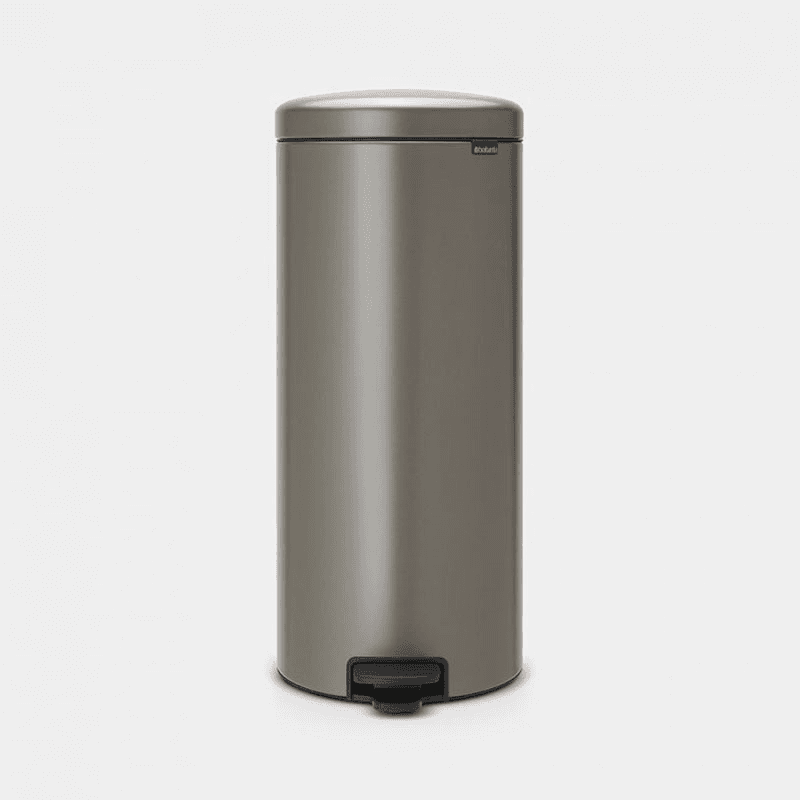 NewIcon Pedal bin, 30 litre, Platinum