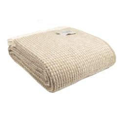 Image showing the Waffle Throw, 140 x 240cm, Oatmeal product.
