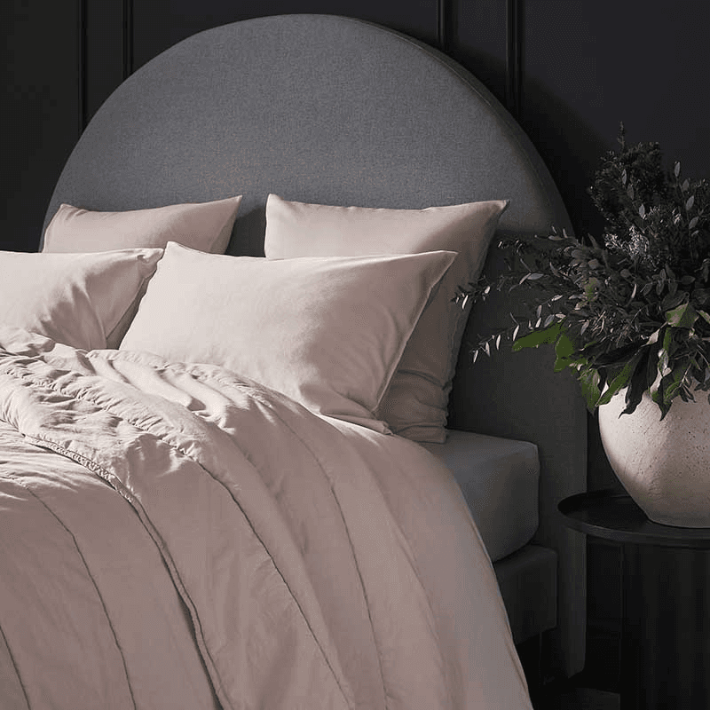 Luxe Cotton Pair of Standard Pillowcases, Rose