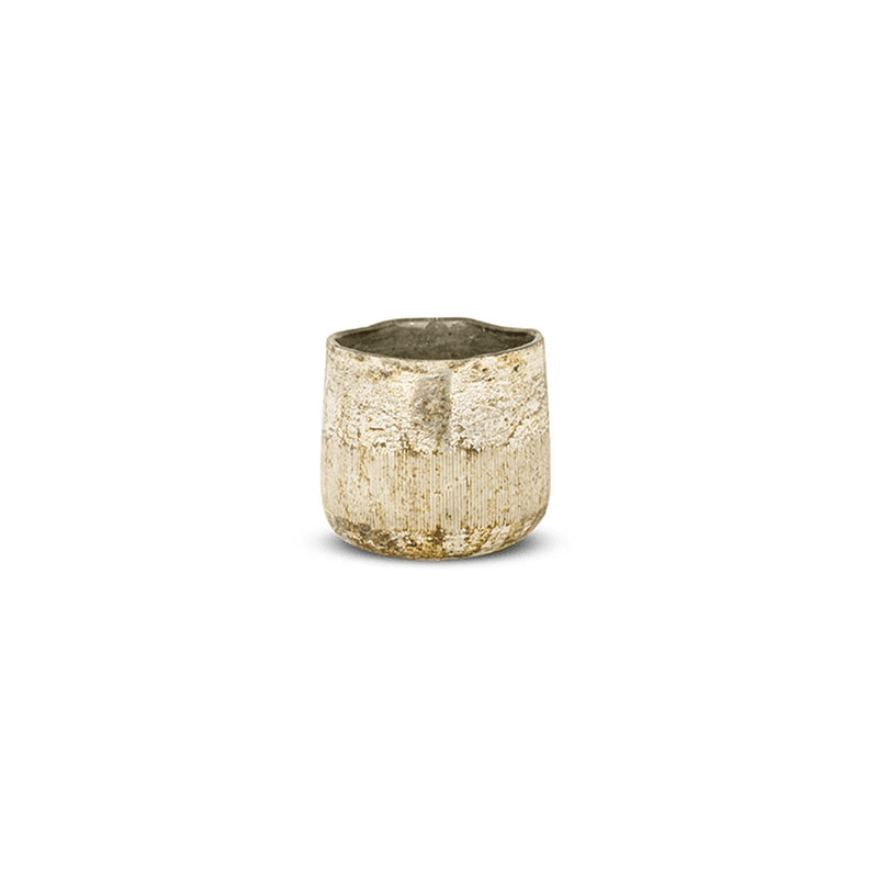 Nimit Glass Tealight, H9cm, Antique Gold