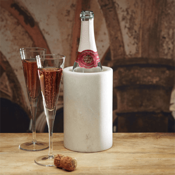 Image showing the Marble Wine Cooler, H19, White product.