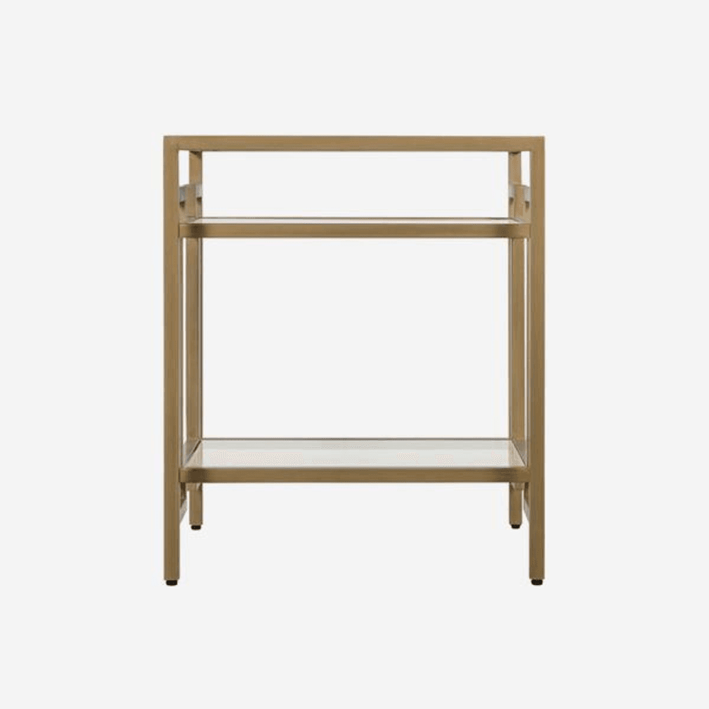 Architect Side table, W46.5 x H59.5 x D46.5cm, Gold