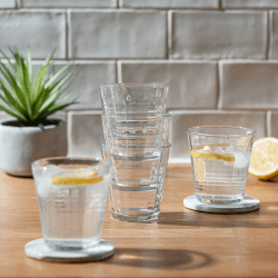 Image showing the Prisme Set of 6 Tumblers, 275ml, Clear product.