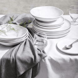 Image showing the Portobello 12 piece dinner set, White product.