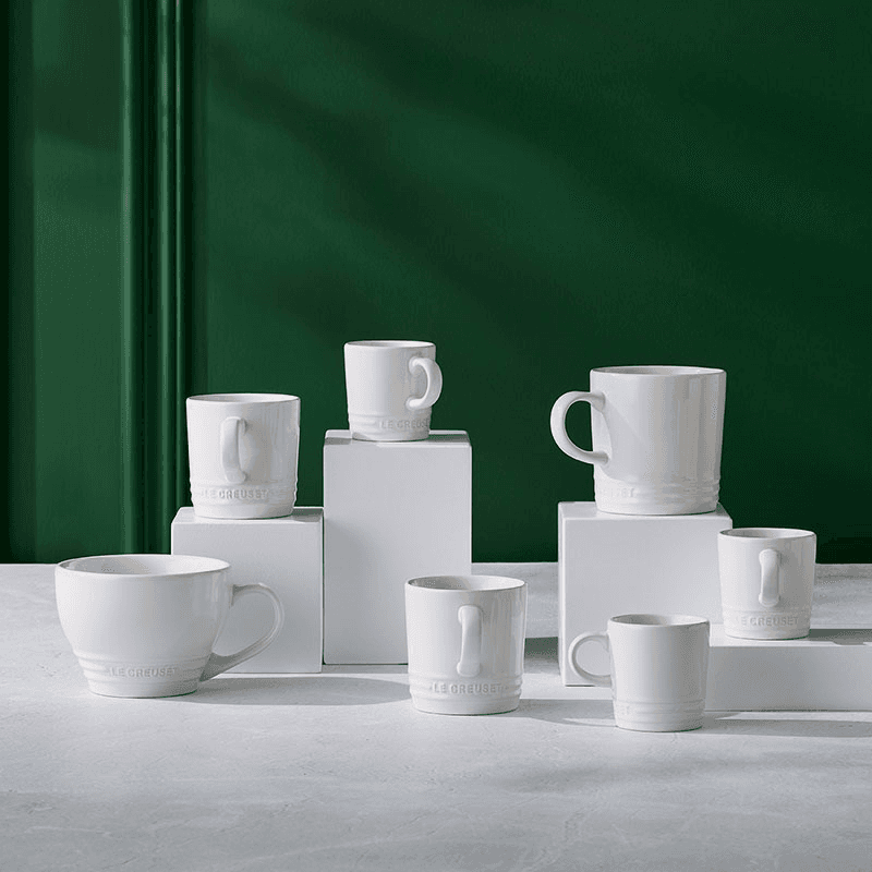 Stoneware Cappuccino Mug, 200ml, White