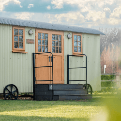 Image showing the South Lytchett Manor Two Night Shepherds Hut Glamping Break in a for Two, Dorset product.