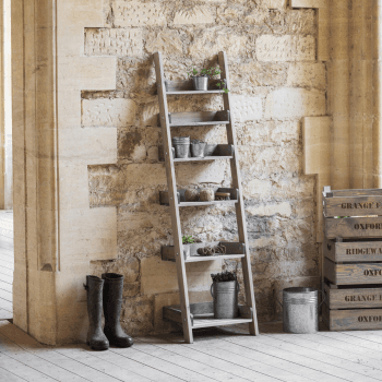 Image showing the Aldsworth Shelf ladder, H178 x W49 x D40cm, Natural product.