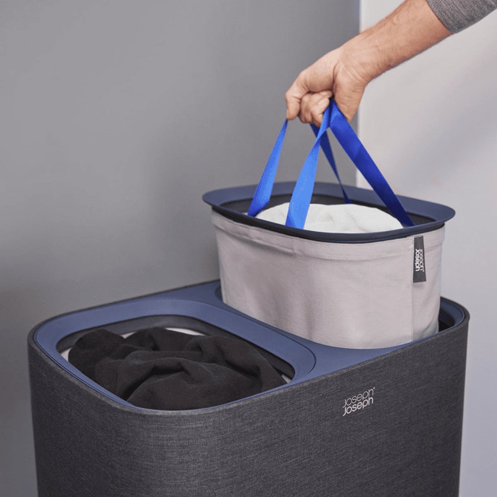 Tota Easy-Empty Laundry Basket 90 Litre Black