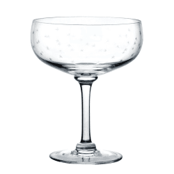 Image showing the Stars Set of 4 Crystal Cocktail Glasses, 210ml, Clear product.