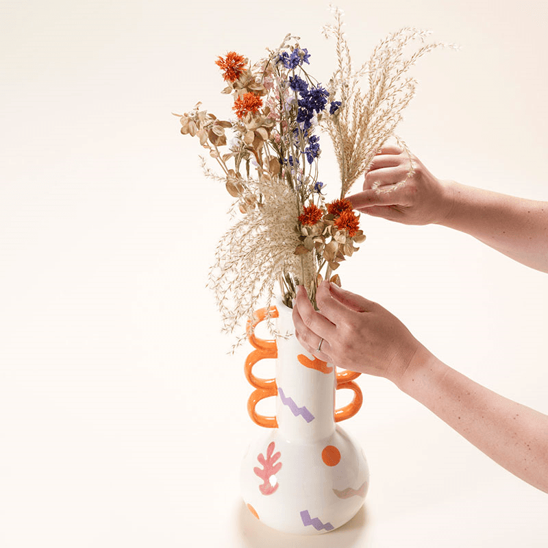 Tomas Vase, H29.5cm, Funky Fiesta