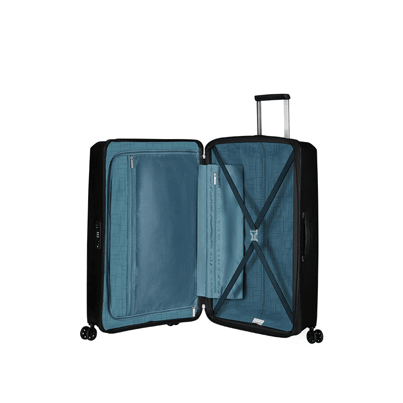 Aerostep Suitcase, H77 x L50 x W29/32cm, Black
