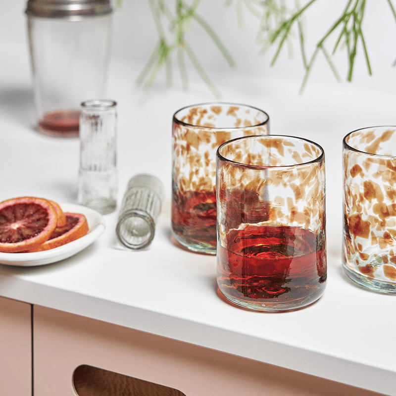 Oro Set of 2 Tumblers, 350ml, Brown