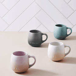 Image showing the Stoneware Coupe Set of 4 Mugs, 320ml, Multi product.