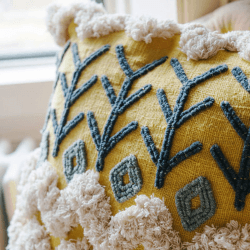 Image showing the Kansa Cushion, 50 x 50cm, Yellow product.