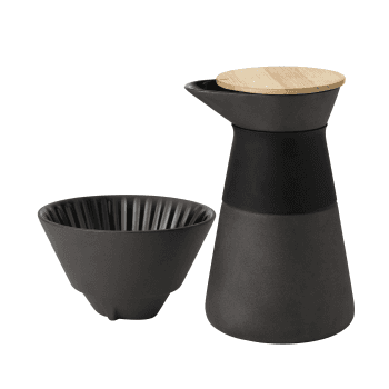 Image showing the Theo by Francis Cayouette Coffee maker, H23.5cm - 0.6 litre, Black product.