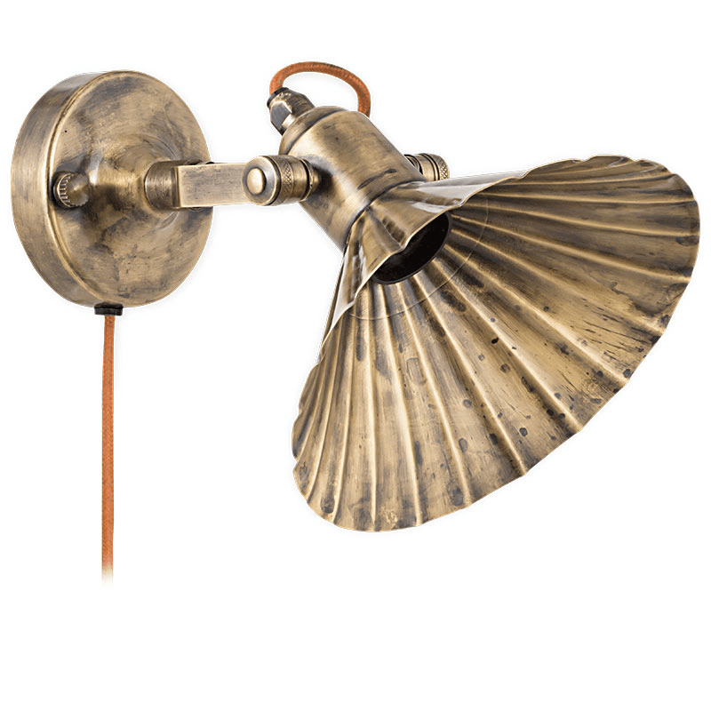 Moti Wall Lamp, H20cm, Antique Brass