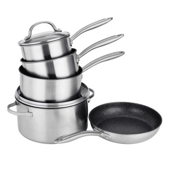 Image showing the Scratch Guard 5 Piece Set, Stainless Steel product.