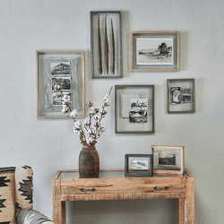 Image showing the Indu Standing Wooden Frame, 6 x 8", Oak product.
