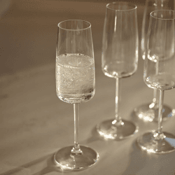 Image showing the Zero Set of 4 Champagne Glasses, 300ml product.