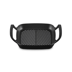 Image showing the BBQ Square Grill Pan, 26cm, Satin Black product.
