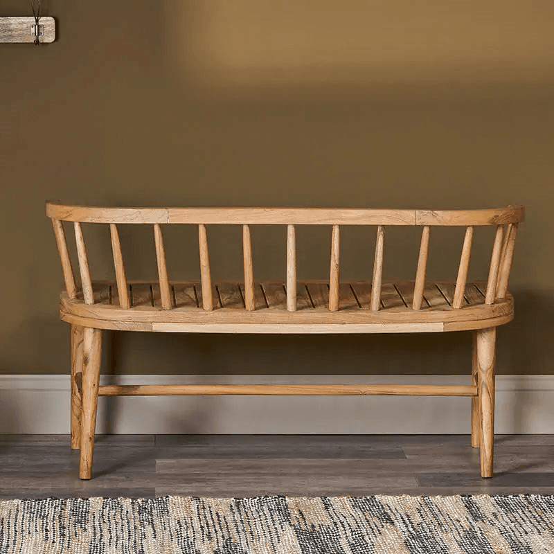 Tipu Acacia Wood Bench, Natural