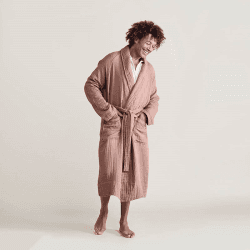 Image showing the The Dream Cotton Robe, Extra Extra Large, Rust product.