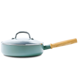 Image showing the Mayflower Sautepan with lid, 24cm, Blue product.